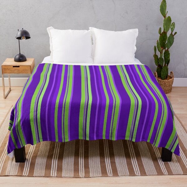 Item preview, Simple repeating purple and green pattern of stripes - WelshDesigns designed and sold by welshdesigns.