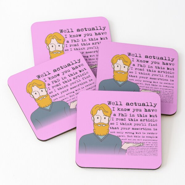 Item preview, Well Actually... mansplainer funny feminist humor designed and sold by incurablehippie.