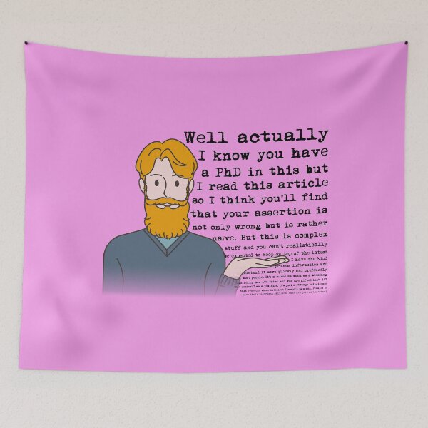 Item preview, Well Actually... mansplainer funny feminist humor designed and sold by incurablehippie.