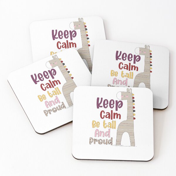 Item preview, keep calm be tall and proud, cute tall dinosaur designed and sold by CHOOSEYOURS SHOP.