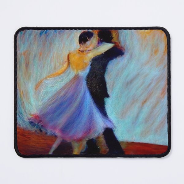 Item preview, colorful abstract art of a couple dancing designed and sold by mrtom414.