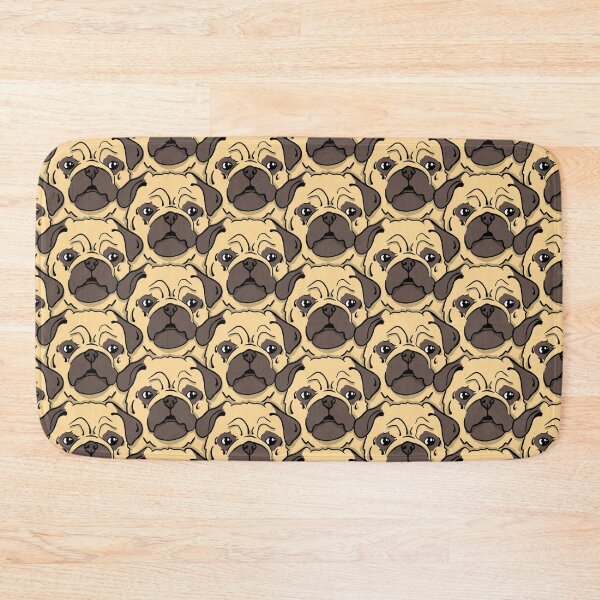 Item preview, Psychedelic Pug Dog Portrait Pattern designed and sold by thecloudycorgi.