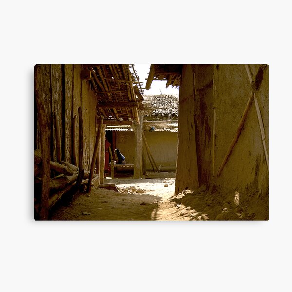 Village in a still life Canvas Print