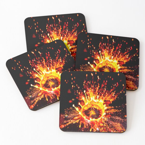 Item preview, Fire works Colorful Vector Design Graphic on black background25 designed and sold by AnadAA.