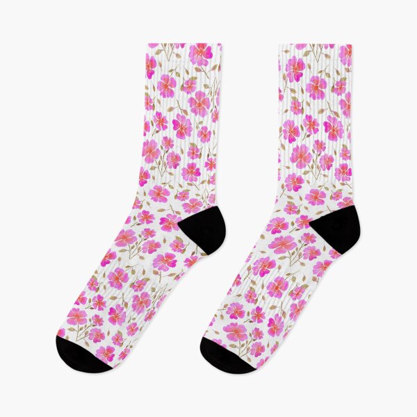 Item preview, Wild Roses in Hot Pink designed and sold by MarcyBrennanArt.