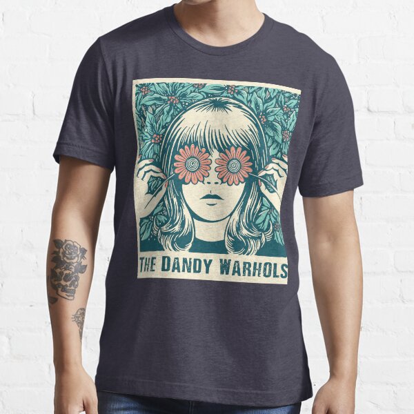 "The Dandy Warhols flower girl poster, original illustration for the