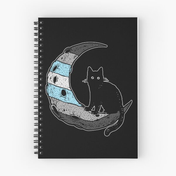 Item preview, Demiboy Cat Moon designed and sold by Clara Hollins.