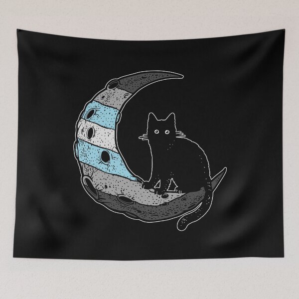 Item preview, Demiboy Cat Moon designed and sold by Clara Hollins.