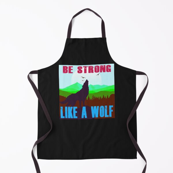 Item preview, Be Strong Like A Wolf - Retro Colors 1 designed and sold by Art-by-Geoff.