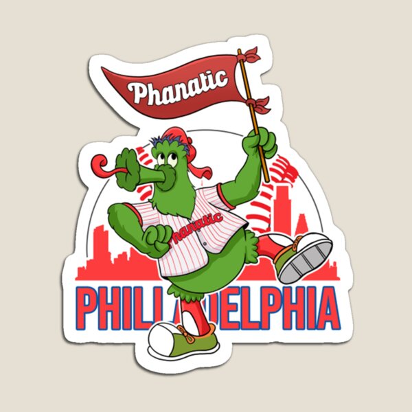 Philadelphia Phillies Phillie Phanatic Cartoon Type Mascot Die-Cut MAGNET 