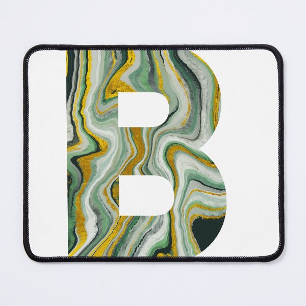 Item preview, The Letter B Green Marble Font designed and sold by smiledeer78.
