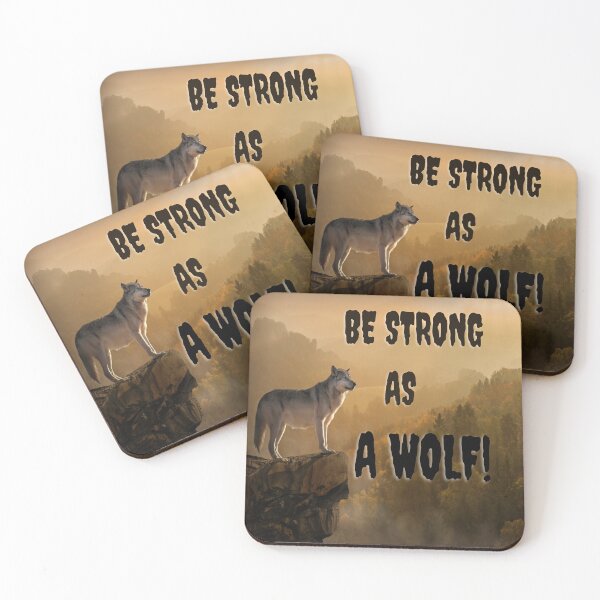 Item preview, be strong as a wolf  designed and sold by minadesign9.