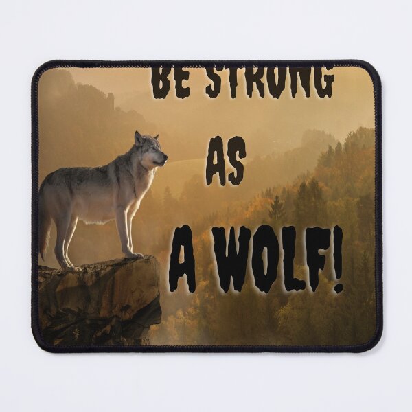 Item preview, be strong as a wolf  designed and sold by minadesign9.