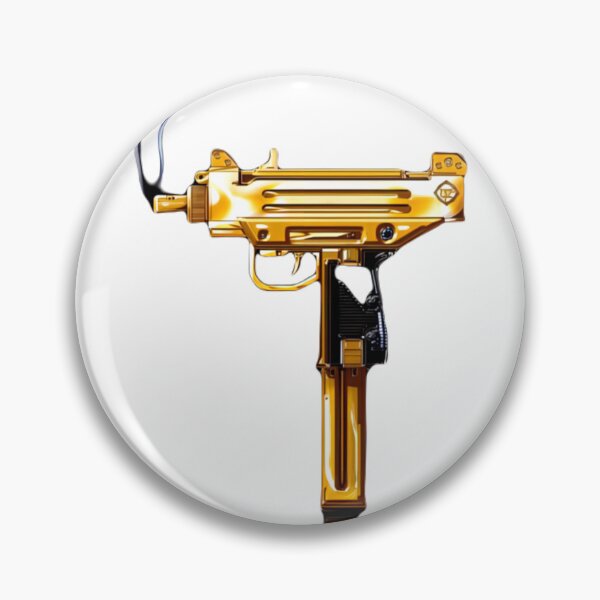 Item preview, gold uzi sticker tyoebeat , designed and sold by deztees.