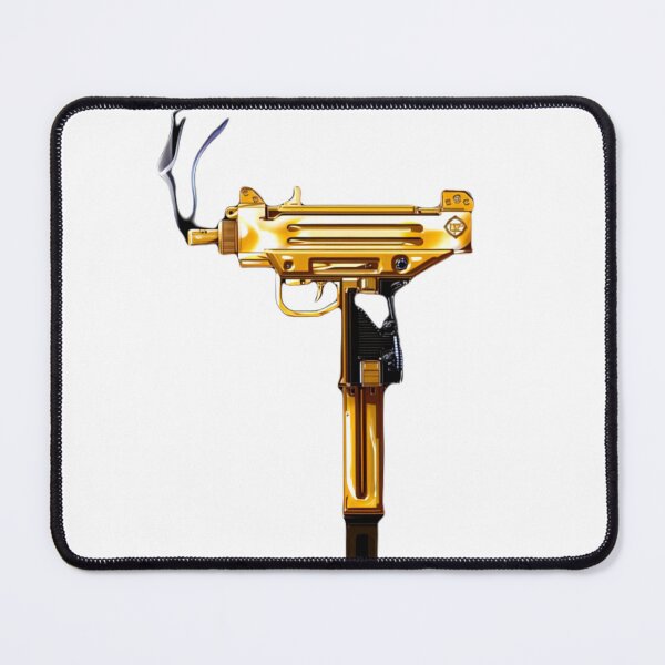 Item preview, gold uzi sticker tyoebeat , designed and sold by deztees.