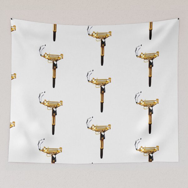 Item preview, gold uzi sticker tyoebeat , designed and sold by deztees.