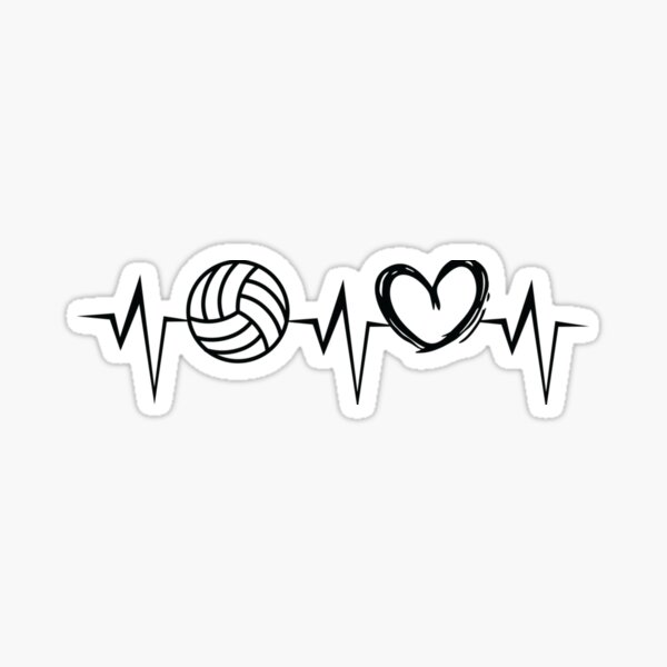 Volleyball Heartbeat Volleyball Training Player Classic T-Shirt ...