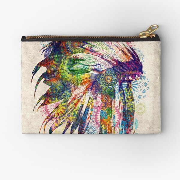 mandala headdress Zipper Pouch
