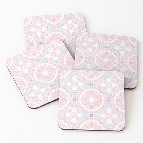 Item preview, Soft Baby Muted Pink, Spring Purple and Summer Blue Geometric Pattern designed and sold by PatternPerfect.