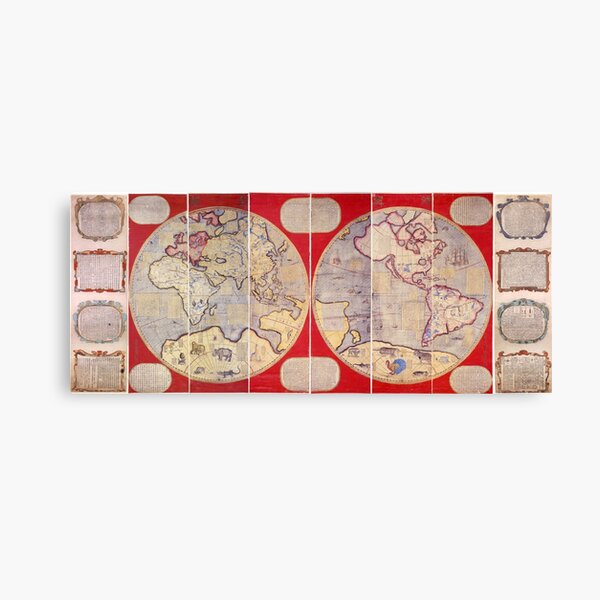 Ancient Map of China C1670 Canvas Print