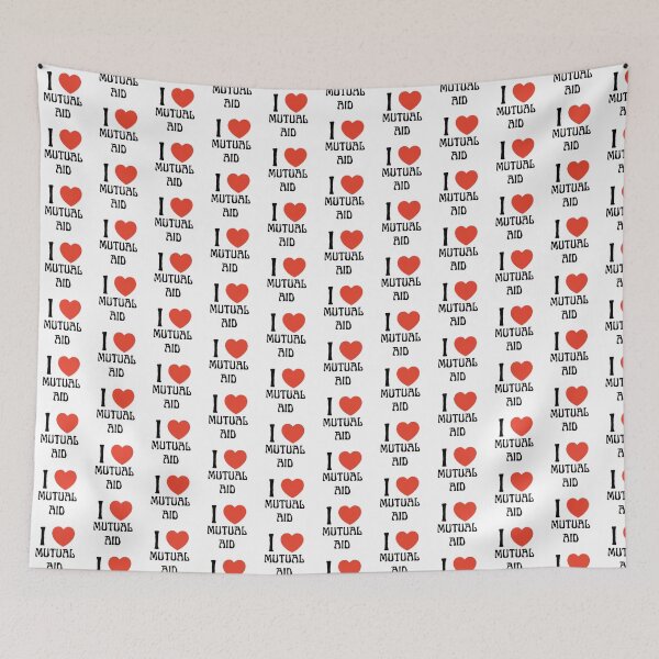 Item preview, I <3 mutual aid designed and sold by ofbadfaith.
