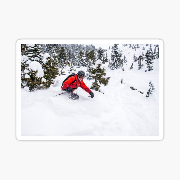 Getting Deep in the Whistler Pow Pow Sticker