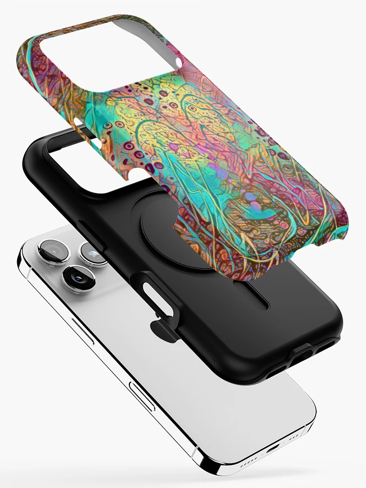 Thumbnail 2 of 4, iPhone Case, Color Scramble designed and sold by TiltedCode.