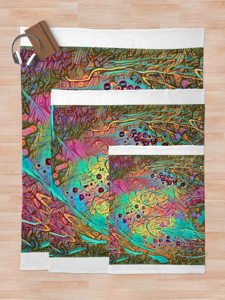 Thumbnail 5 of 6, Throw Blanket, Color Scramble designed and sold by TiltedCode.