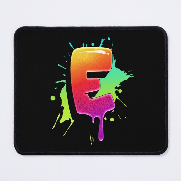 Item preview, Graffiti Letters E Letter Colorful Paint Splash Style designed and sold by ToTheNextLetter.