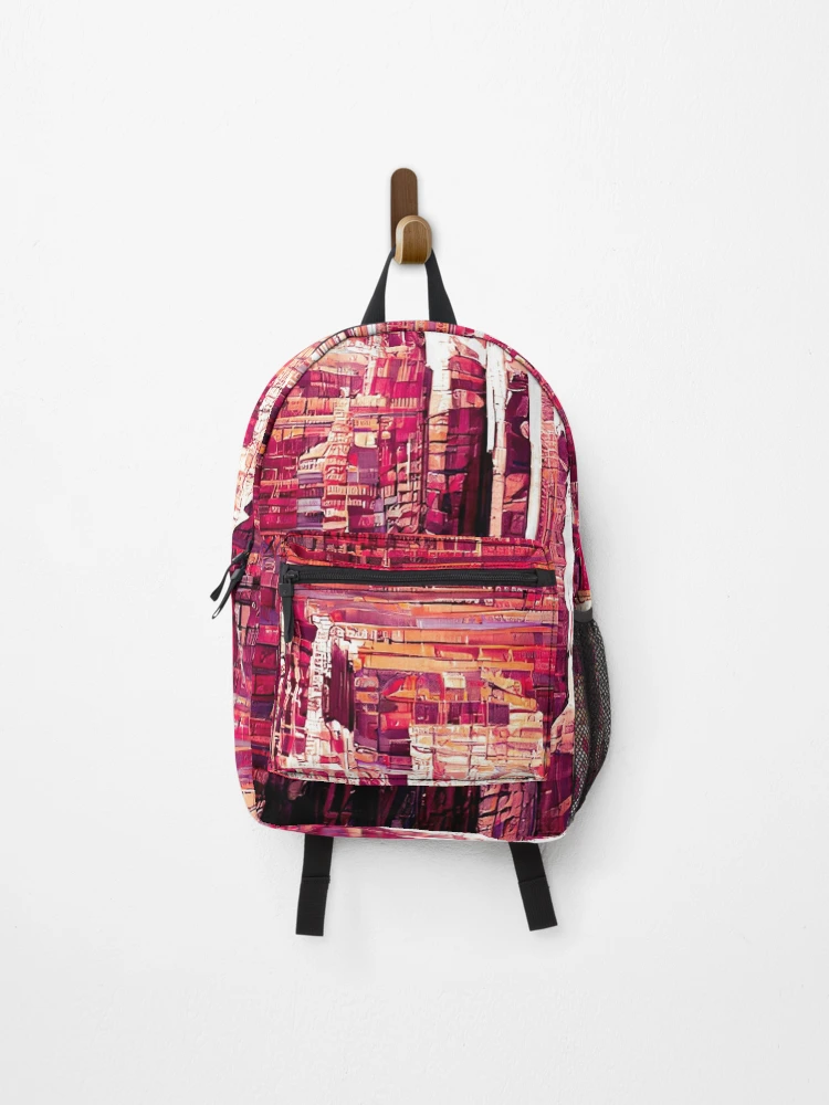 Thumbnail 1 of 3, Backpack, Pink Pattern Of Enchantment designed and sold by TiltedCode.