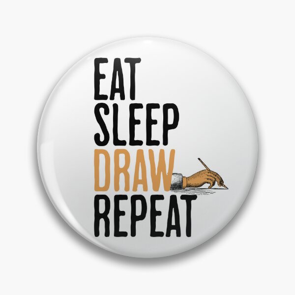 Item preview, Eat Sleep Draw Repeat - Artist Humor designed and sold by AlanPhotoArt.