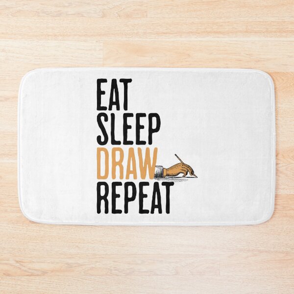 Item preview, Eat Sleep Draw Repeat - Artist Humor designed and sold by AlanPhotoArt.