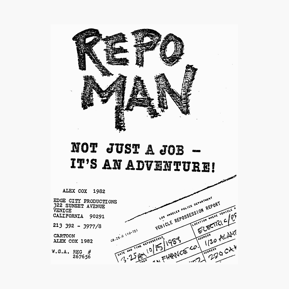 affiche de repo man 1984