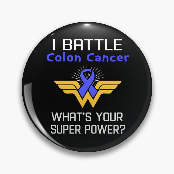 Item preview, I Battle Colon Cancer What's Your Super Power Support Colon Cancer Warrior Gifts  designed and sold by Sabfit.