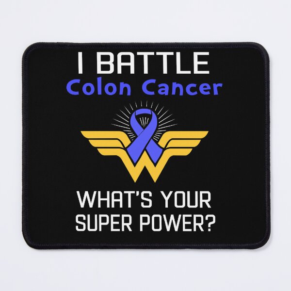 Item preview, I Battle Colon Cancer What's Your Super Power Support Colon Cancer Warrior Gifts  designed and sold by Sabfit.