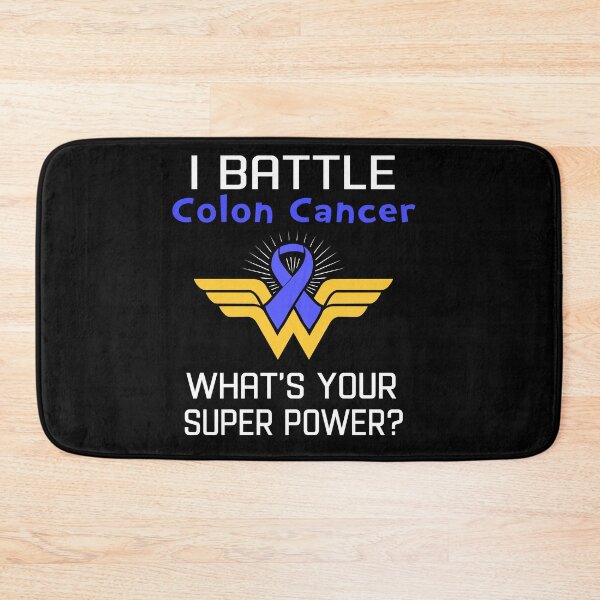 Item preview, I Battle Colon Cancer What's Your Super Power Support Colon Cancer Warrior Gifts  designed and sold by Sabfit.