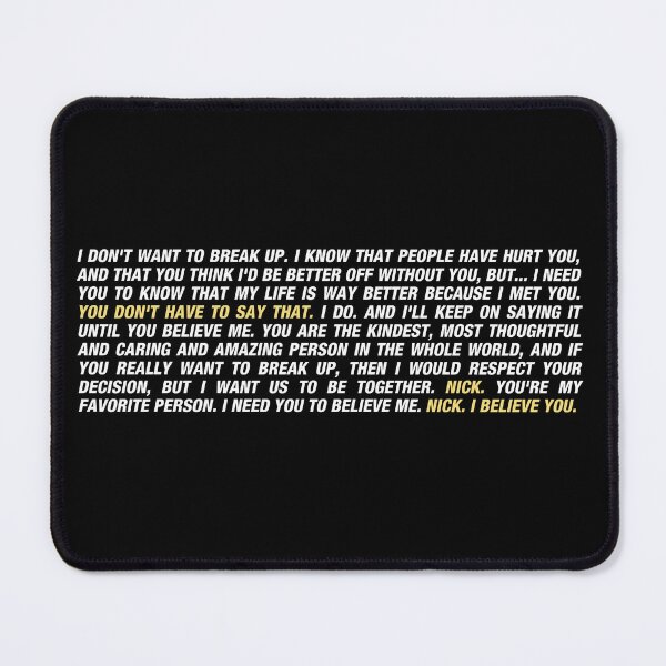 Item preview, Heartstopper - I Don't Want To Break Up (Light Text) designed and sold by lightning-li.