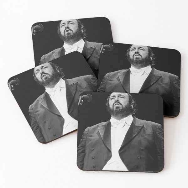 Item preview, Luciano Pavarotti - BW Photograph designed and sold by ConcertImages.