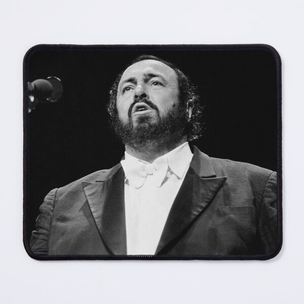 Item preview, Luciano Pavarotti - BW Photograph designed and sold by ConcertImages.