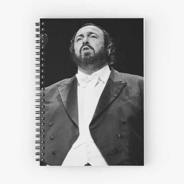 Item preview, Luciano Pavarotti - BW Photograph designed and sold by ConcertImages.