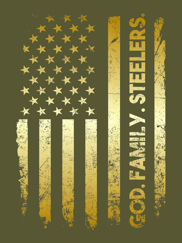 : God Family Steelers Pro Us Flag Shirt Father's Day Dad Gift  T-Shirt : Clothing, Shoes & Jewelry