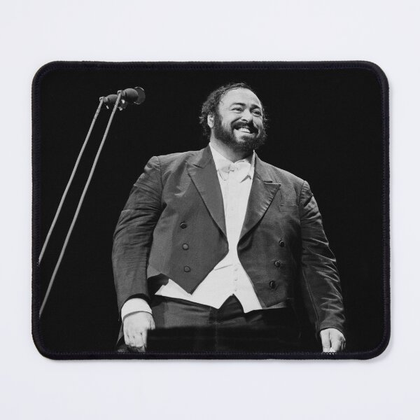 Item preview, Luciano Pavarotti - BW Photograph designed and sold by ConcertImages.