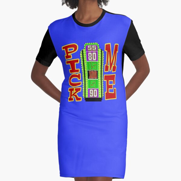 TV Game Show - TPIR (The Price Is...)Pick Me - Big Wheel Graphic T-Shirt Dress