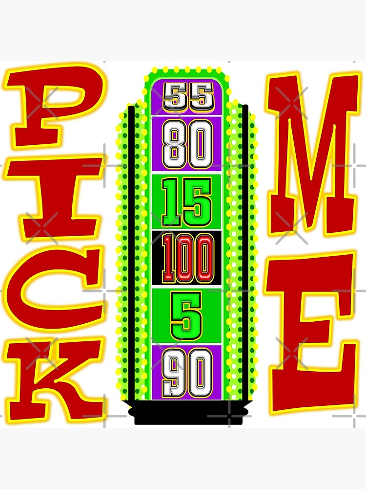 "TV Game Show TPIR (The Price Is...)Pick Me Big Wheel" Poster for