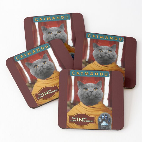 Item preview, Catmandu - The CatGod Murrathani - The Stars in his Toebeans designed and sold by Walter G. Esselman.