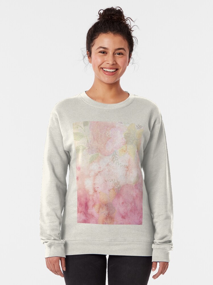 pink floral sweatshirt