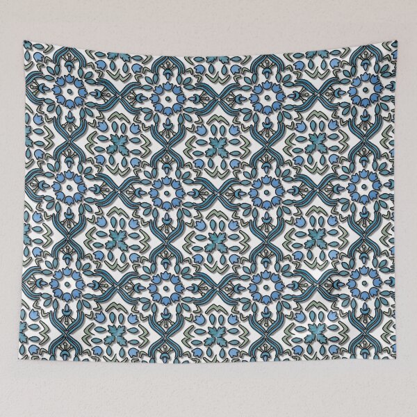 Item preview, Blue tulip floral mandala design designed and sold by Melissa Renee.