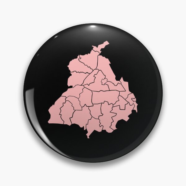 Item preview, Pink Punjab Map designed and sold by jasleenM.