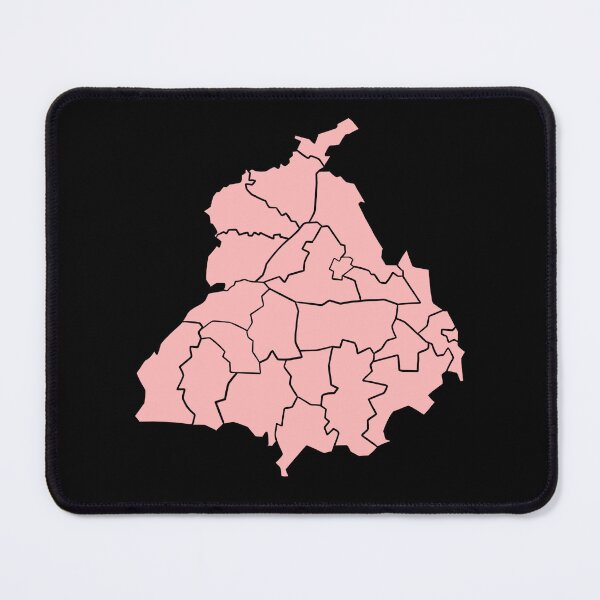 Item preview, Pink Punjab Map designed and sold by jasleenM.