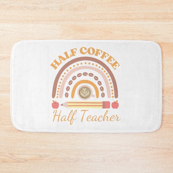 Item preview, Half Coffee Half Teacher Rainbow Back To School designed and sold by Got2BSnazzy.